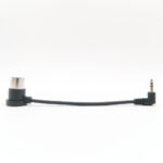 3.5mm Right Angle TRS Male to Right Angle 5pin MIDI Male Cable - 5.5"